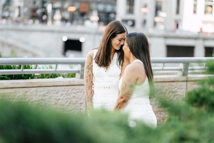 Same sex, wedding, two brides, Photographers videographers in Chicago