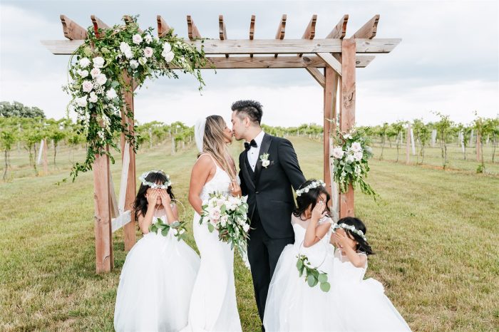 Christine & Junya wedding at Providence Vineyard — photo 3